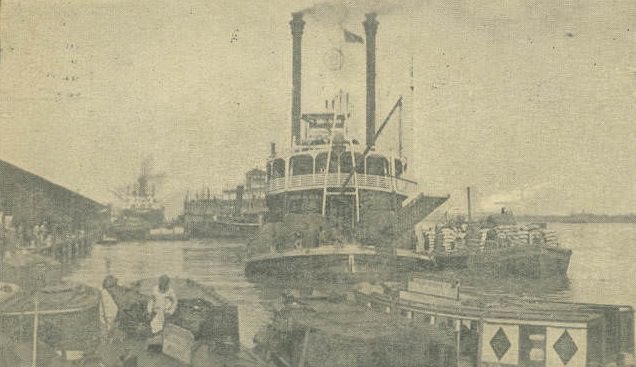 A River Packet at Mobile, 1900s