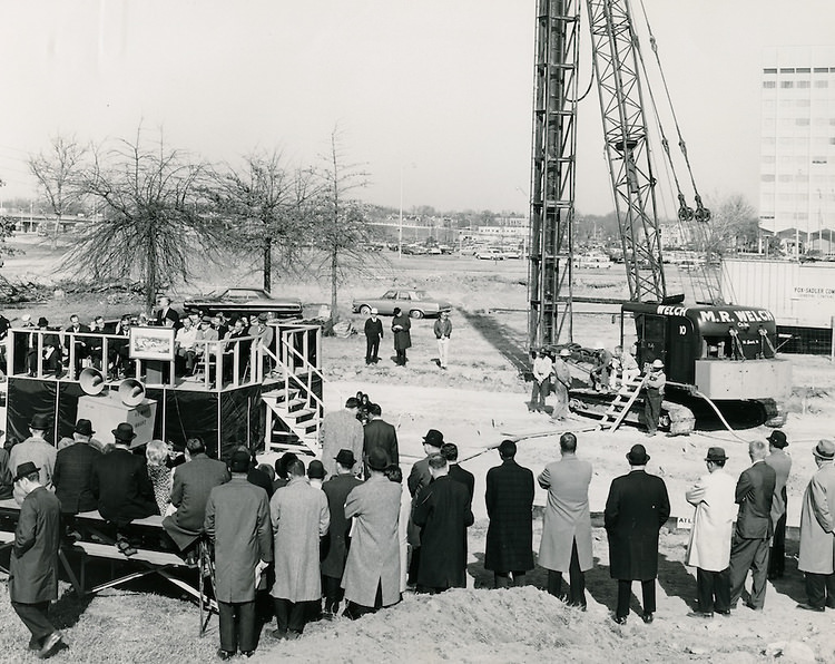 Tidewater Rehabilition Institute.Pile Driving Ceremony, Atlantic City, Norfolk, 1966