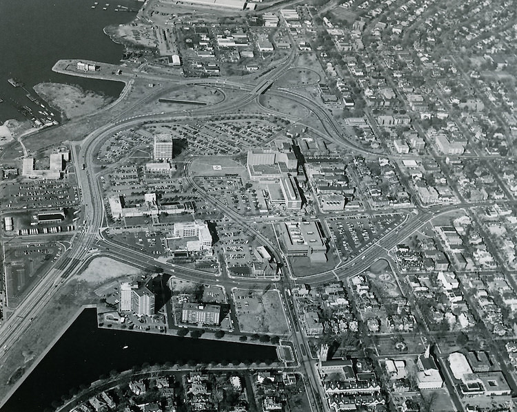Redevelopment.Atlantic City (R-1)..EVMS Medical School Campus.View looking West, Atlantic City, Norfolk, 1979
