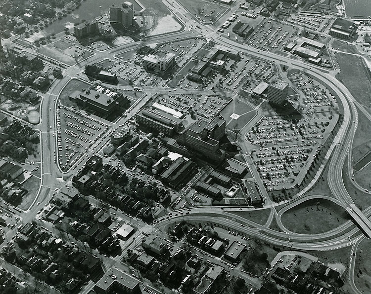 Redevelopment.Atlantic City (R-1)..EVMS Medical School Campus.View looking South, Atlantic City, Norfolk, 1979