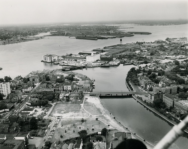 View looking West to Atlantic City, Atlantic City, Norfolk, 1962