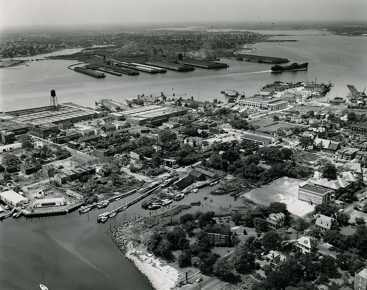 View looking South, Atlantic City, Norfolk, 1960s