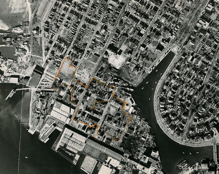 Aerial view of Atlantic City, 1962