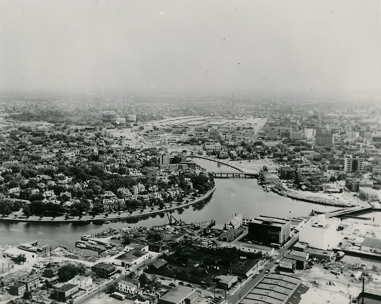 View of the Hague, and Ghent.before construction of Brambleton Avenue extension, 1960s