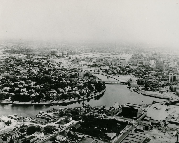 View looking East, Ghent, Atlantic City, Norfolk, 1953
