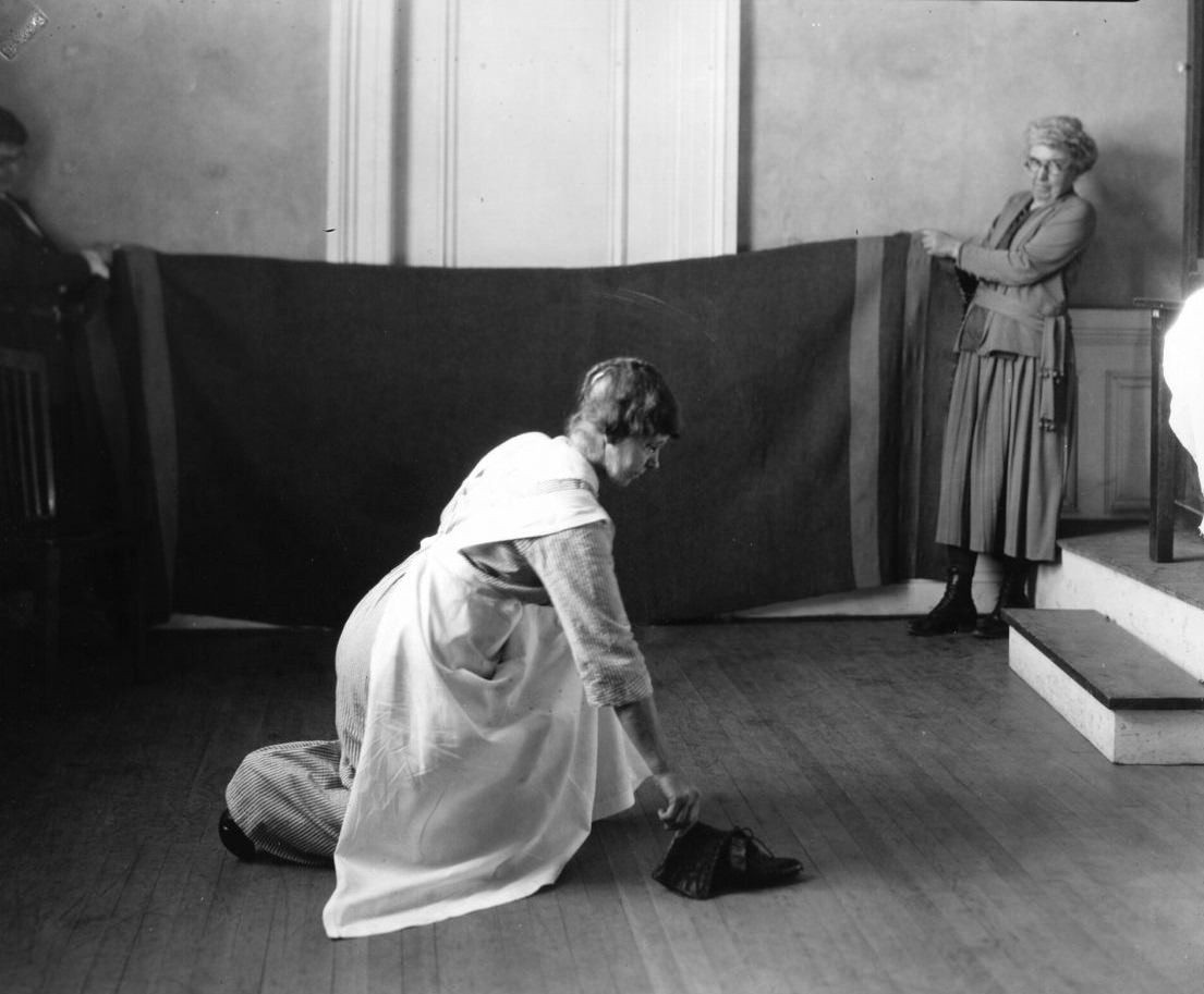 The correct way to do housework: A Photographic Guide to Housework from 1921