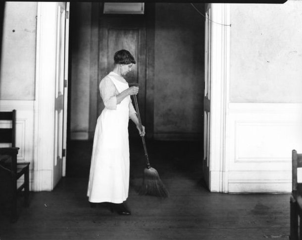 The correct way to do housework: A Photographic Guide to Housework from 1921