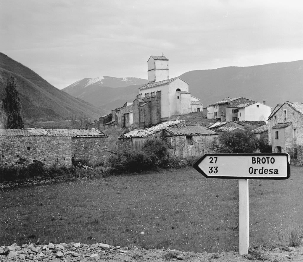 Village of Biesca, Huesca, Spain, 1963.