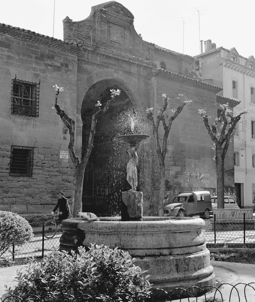 Square of “San Pedro el Viejo", Huesca, Spain, 1963.