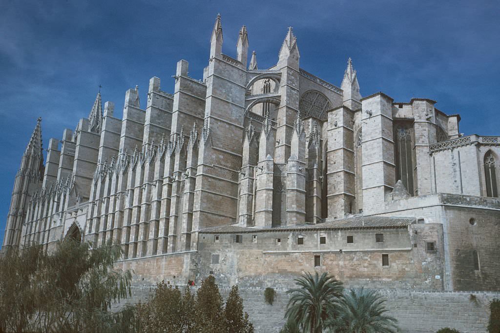 Le Seu, a Roman Catholic cathedral in Palma, Majorca, Spain, 1963.