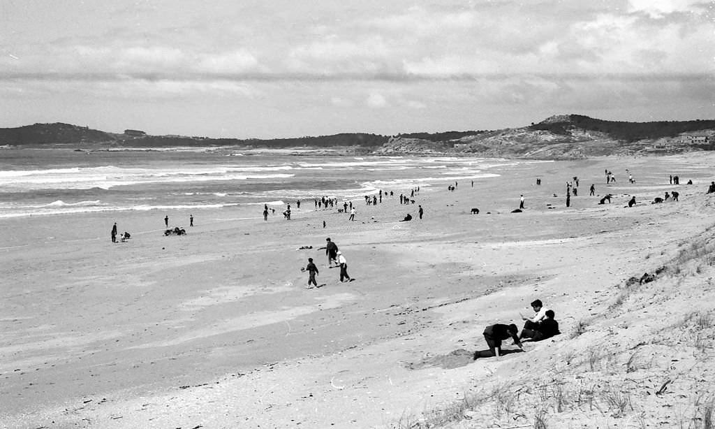 Lanzada Beach, Pontevedra, Galicia, Spain, 1963.