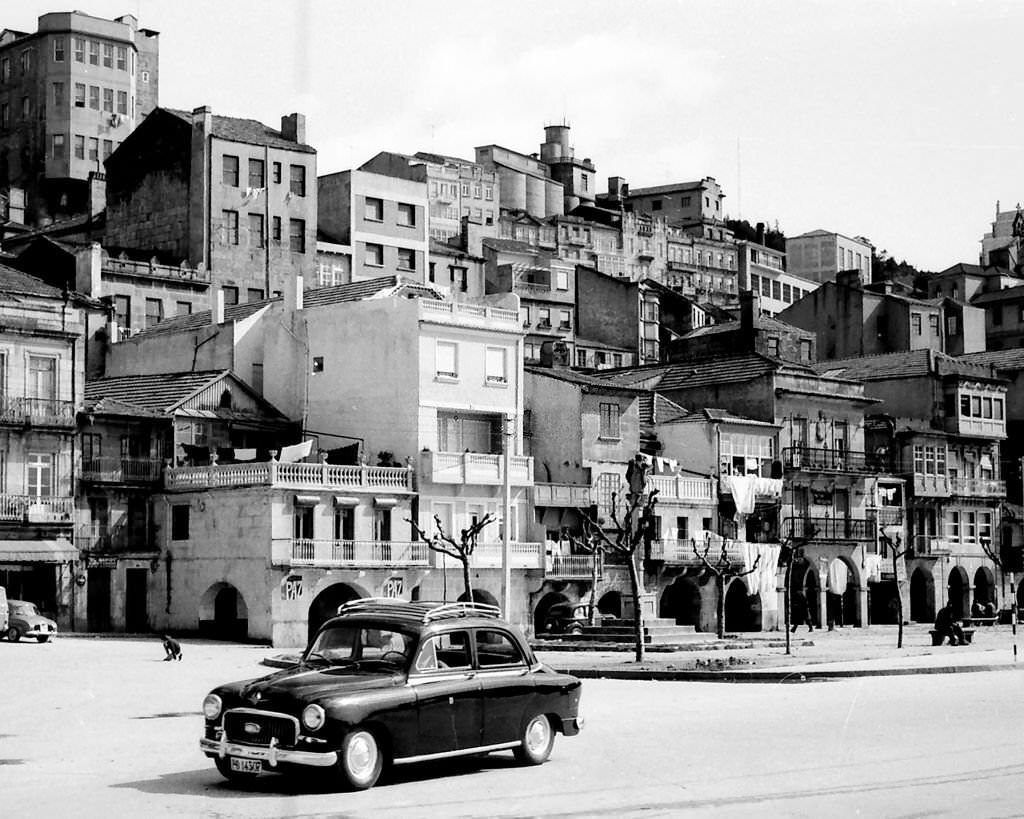 View of La Coruña, Spain, 1963.