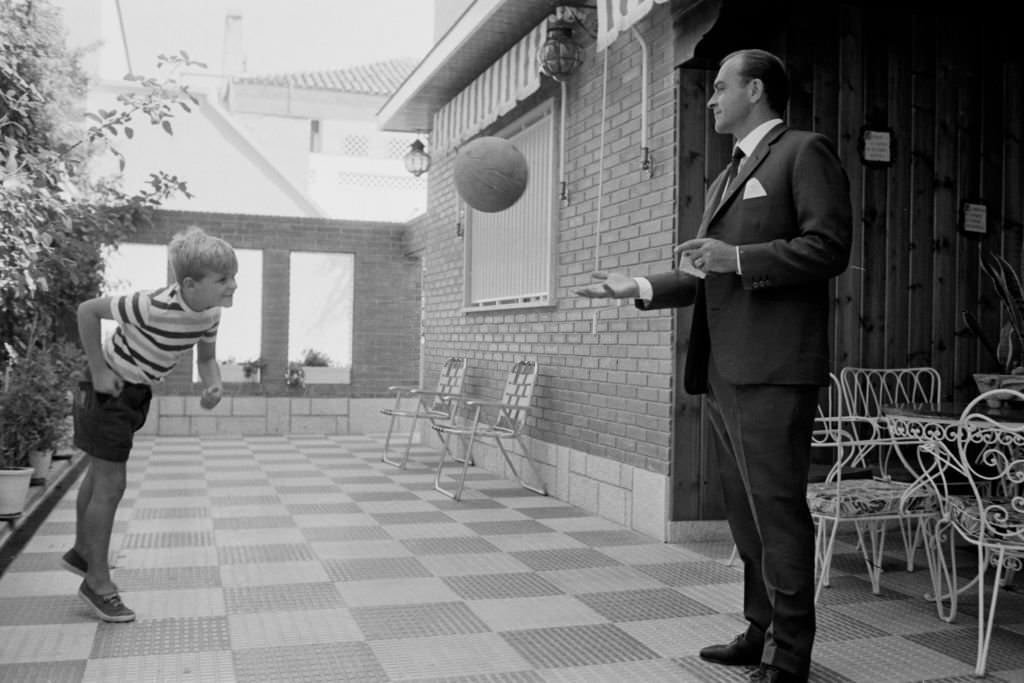 Spanish footballer Alfredo Di Stéfano in Madrid in September 1963, Spain.