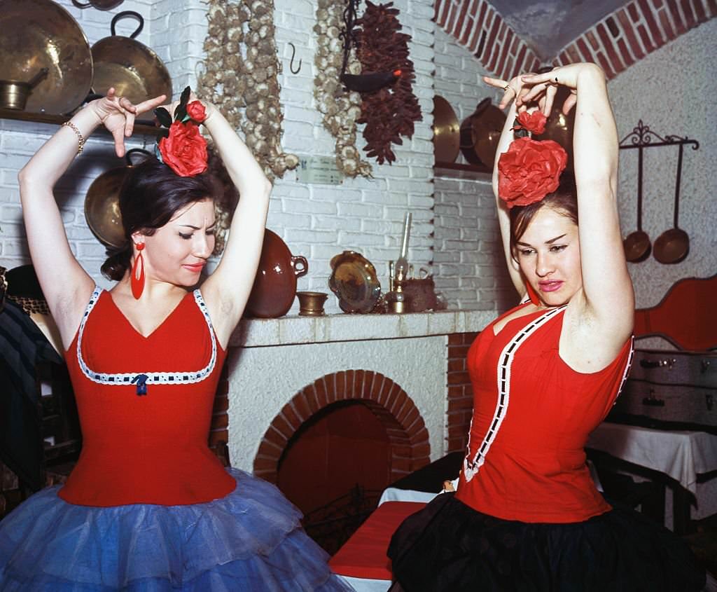 School of Flamenco, 1964, Madrid, Spain.