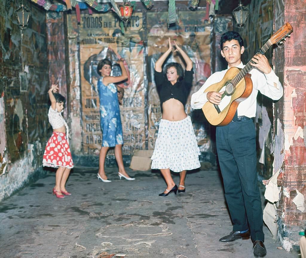 School of Flamenco, 1964, Madrid, Spain.