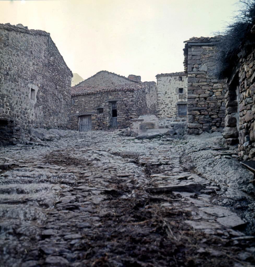A general view of Buimanco, the Soria village, Spain that in 1965 was officially declared abandoned.
