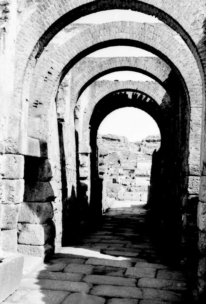 The Roman Theater in Merida, Extremadura, 1964.