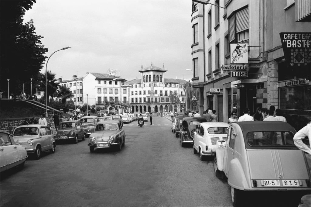 View of Guernica, Vizcaya, Spain, 1965.