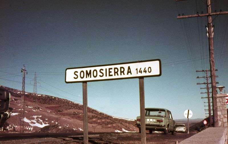 Somosierra pass, Guadarrama hills, January 1971