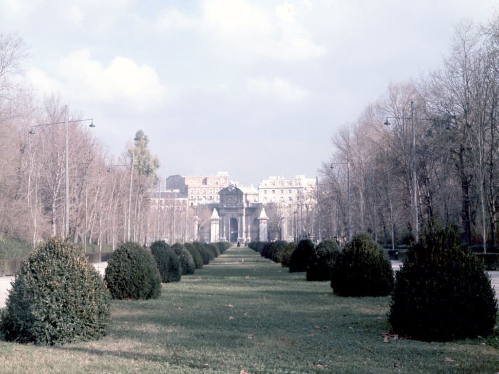 The Park of Retiro, 1960, Madrid, Spain.