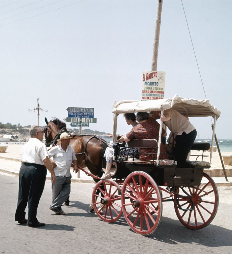Carriage at Palma, 1960, Mallorca, Balearic Islands, Spain.