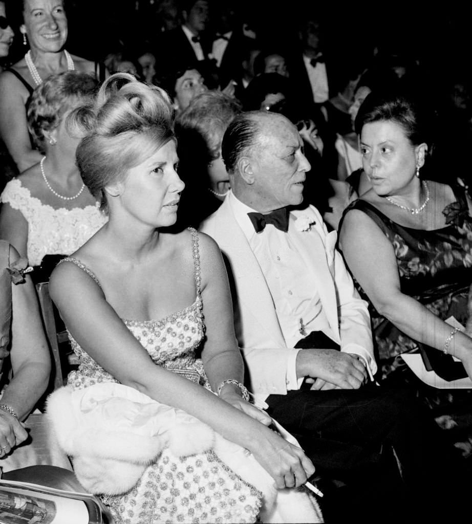 The Duchess of Alba in the "Gala of the Silk", 1960, Barcelona, Cataluña, Spain.