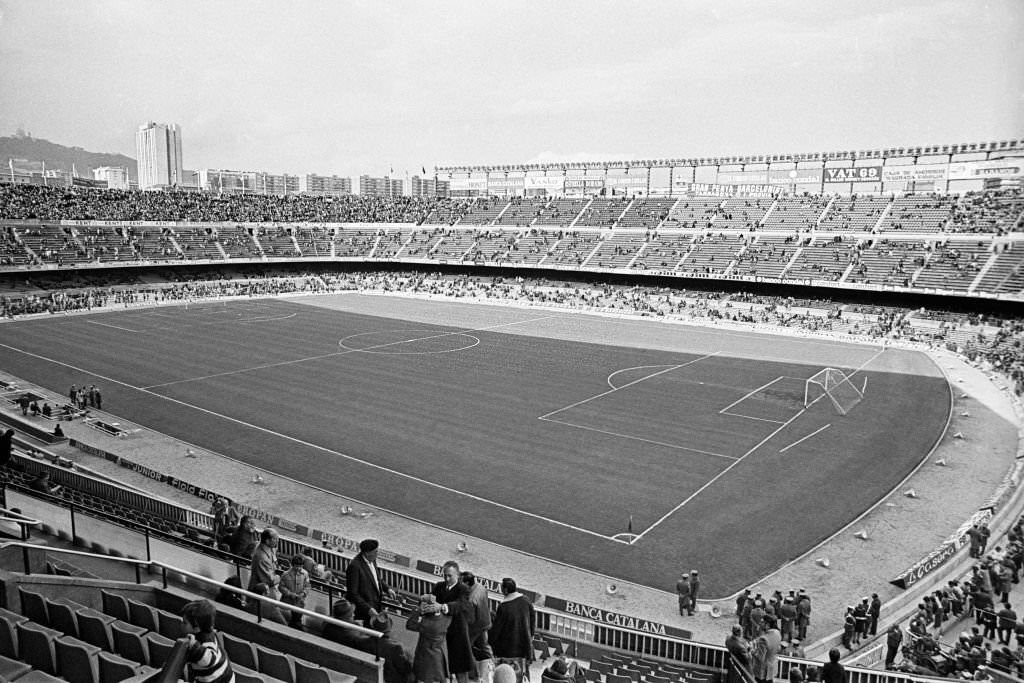 General of view Camp Nou, home to Barcelona FC.
