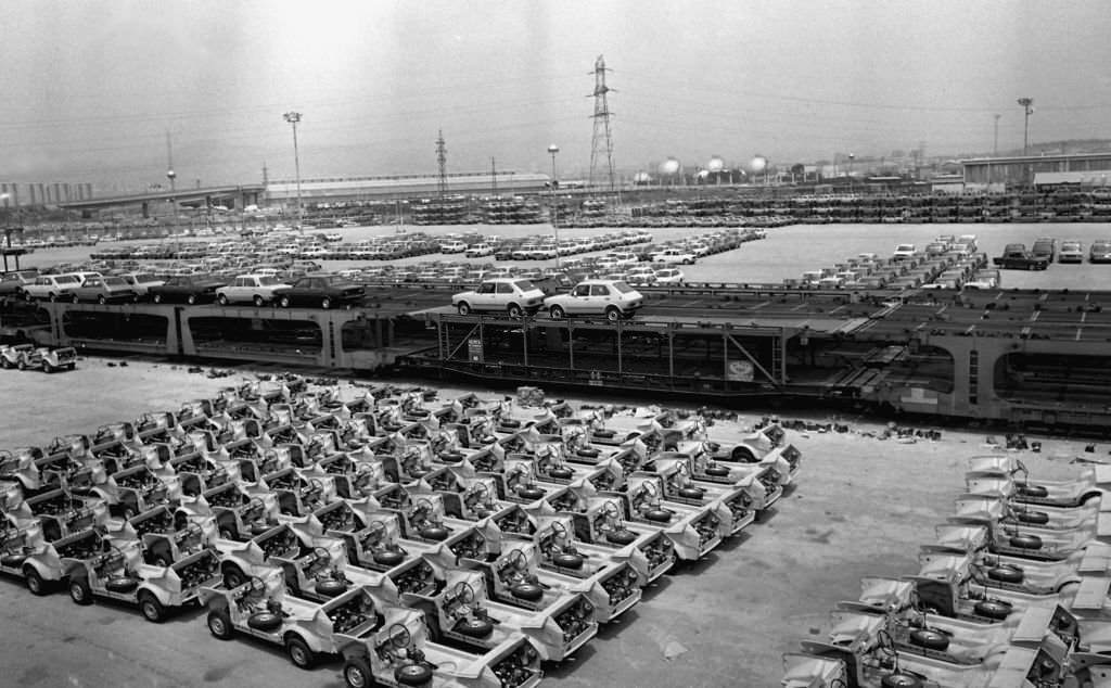 Seat factory, Barcelona, Spain, 1977.