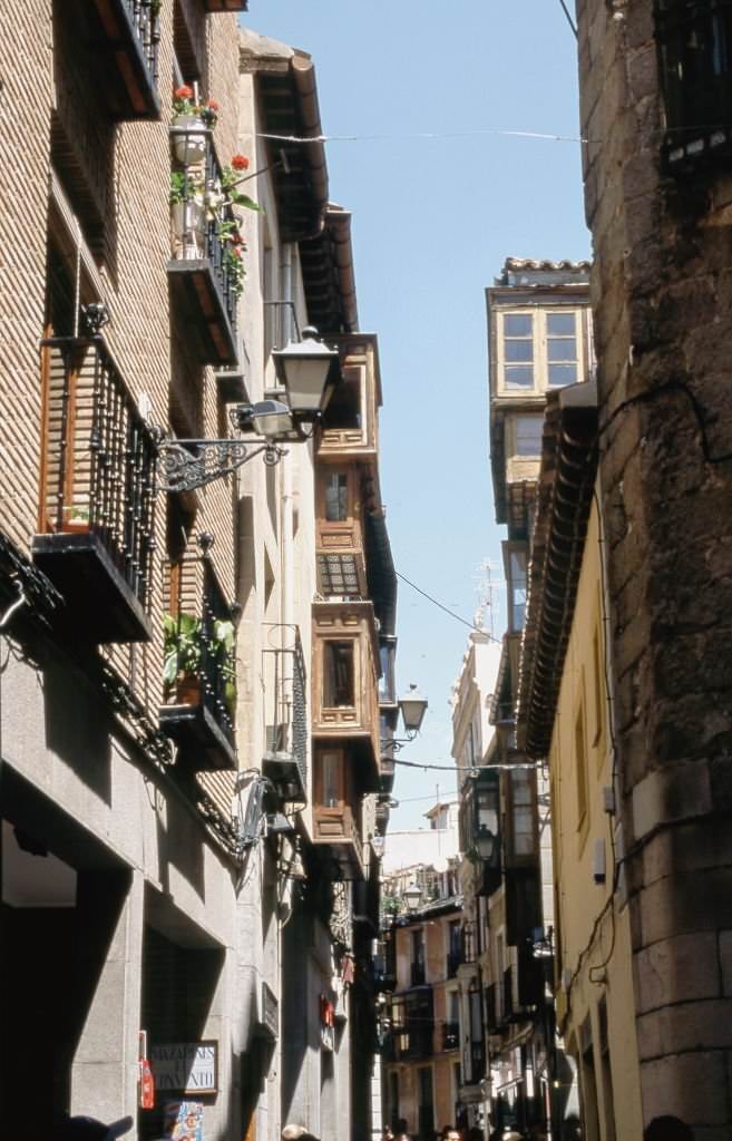 A typical little street , 1977, Toledo, Castilla La Mancha Spain.