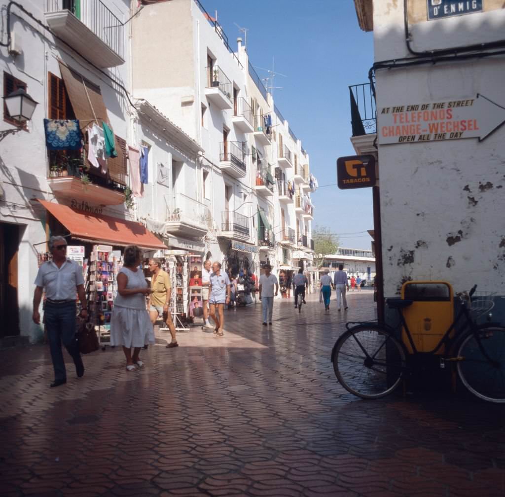 Summer vacation in the city of Ibiza, 1976