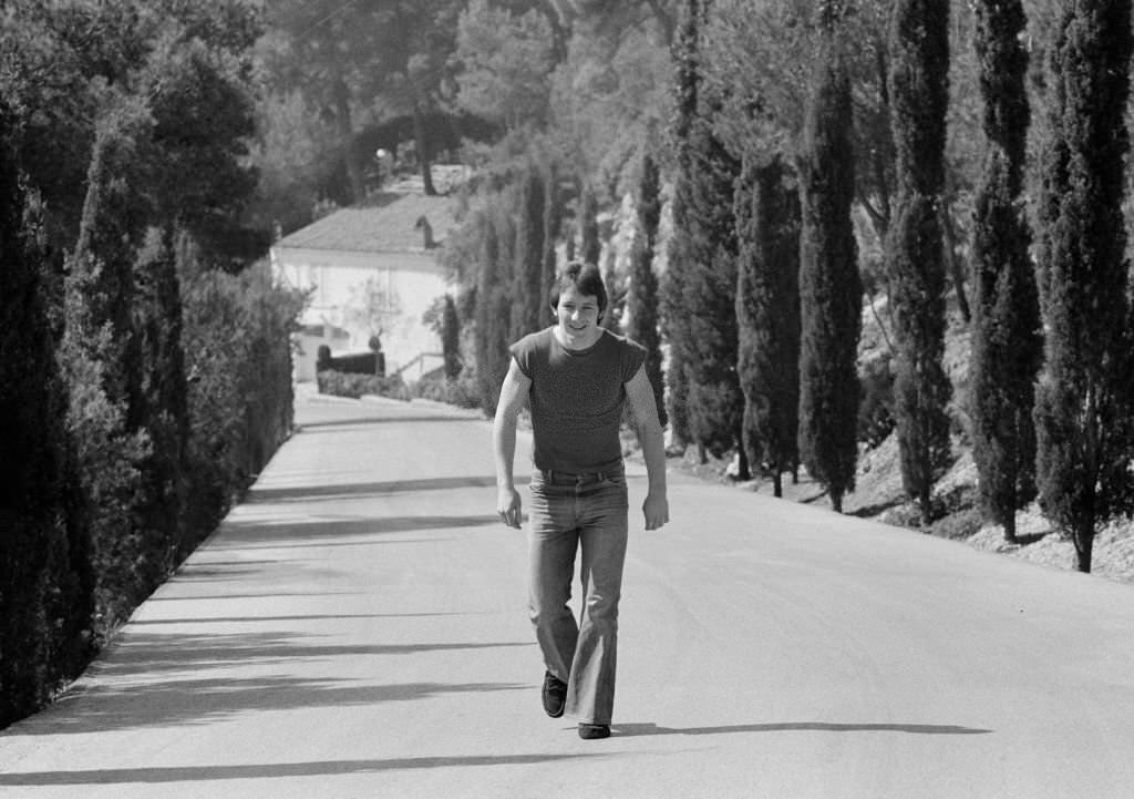 Liverpool footballer Jimmy Case taking a walk near to the team's hotel in Barcelona, prior to the UEFA Cup Semi Final, 1976