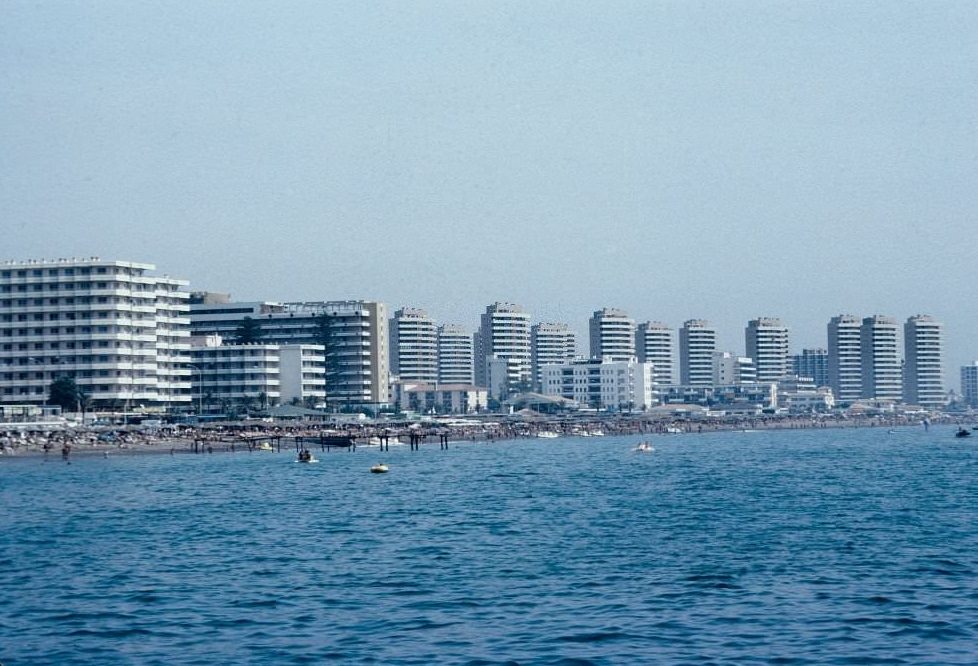 Beach at Torremolinos, Costa del sol 1979