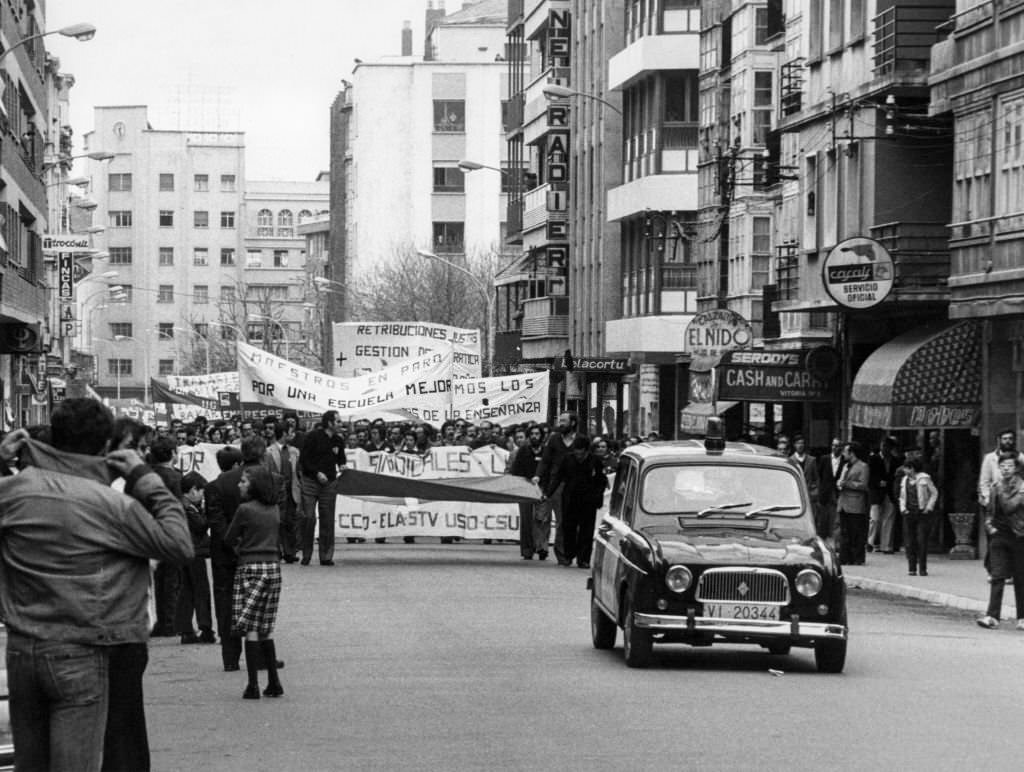 Demonstration of May 1, 1978, in Vitoria-Gasteiz, Spain.