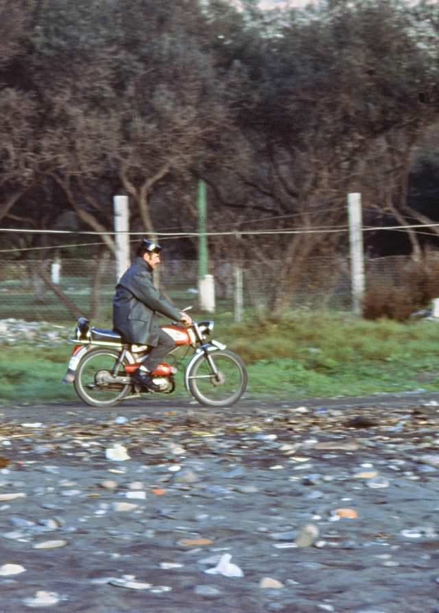 Officer on patrol, Almuñécar, 1977