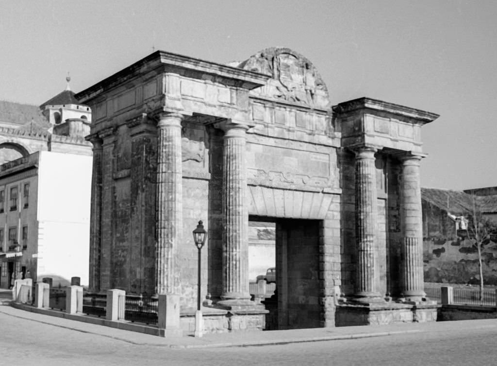 The "Puerta del Puente", 1975, Cordoba, Andalusia, Spain.