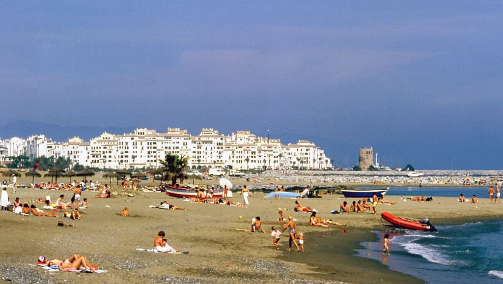 Marbella, 1982, Malaga, Andalusia, Spain.