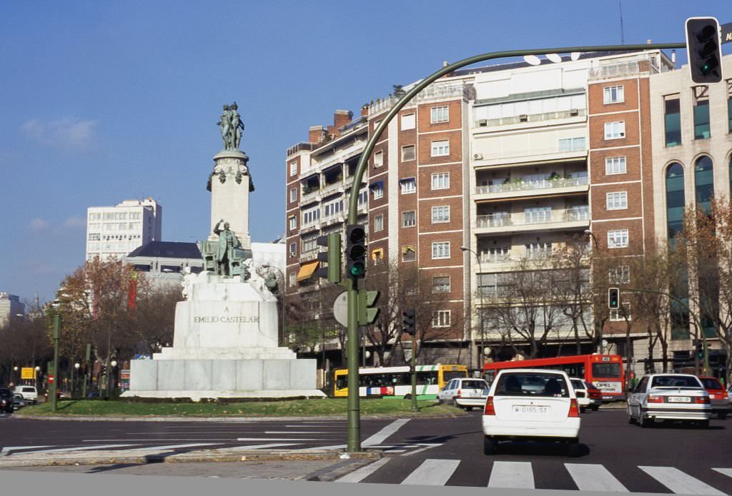 The Place of Emilio Castelar,1986, Madrid, Spain.