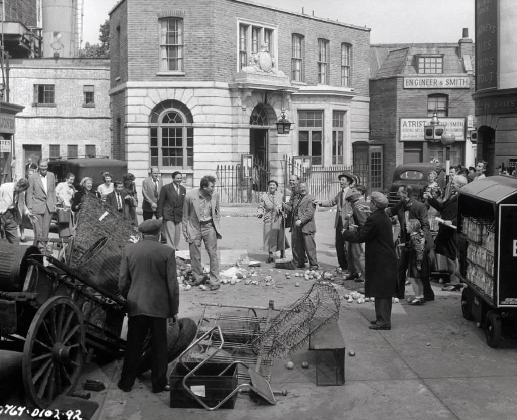 Alexander Mackendrick On the Set of 'The Lady killers', 1955