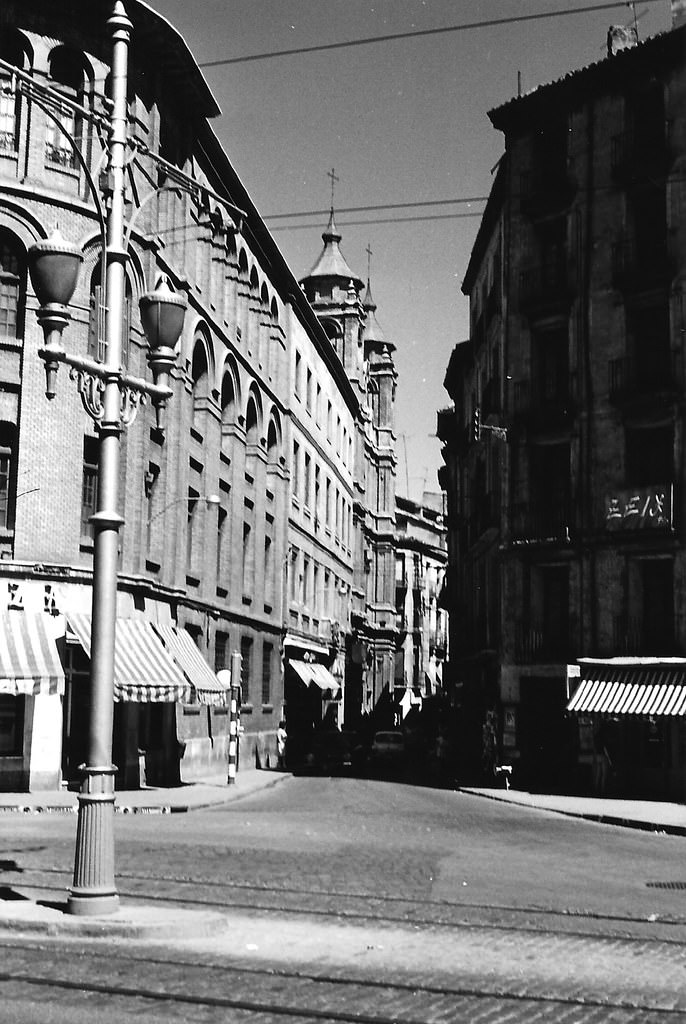 Calle de las Escuelas Pías, from Calle General Franco, 1971