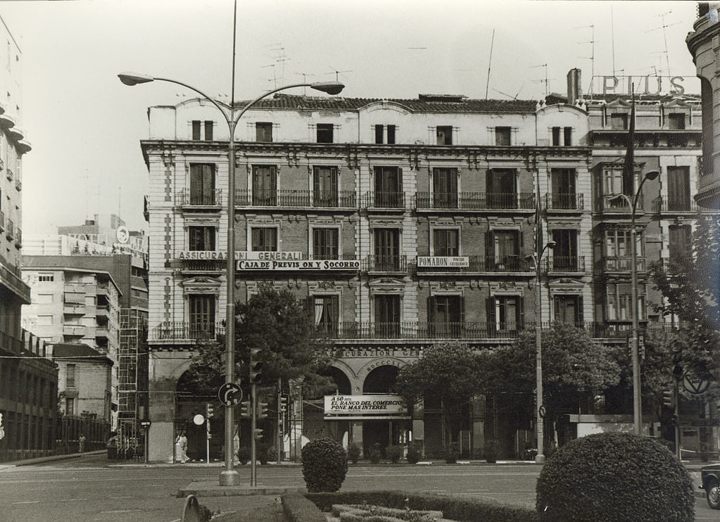 Visual of the building at number 30 of Paseo de la Independencia in Zaragoza, 1978