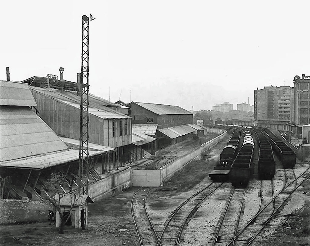 Railway siding of the Chemical Industry of Zaragoza, 1978
