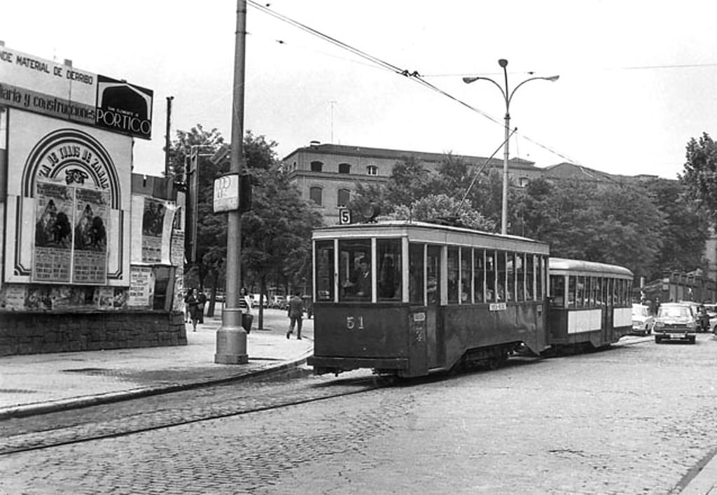 Paseo del General Mola from the Plaza de Paraíso, 1970