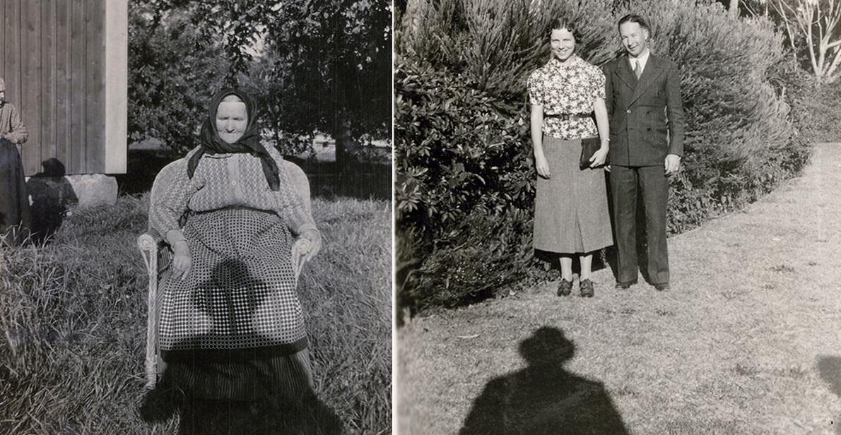 Mysterious Man in hat Vintage photos