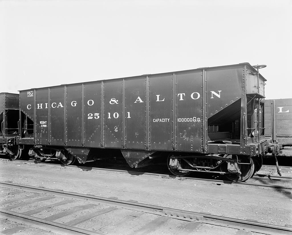 Standard Coal Car, Chicago & Alton Railway, 1900.