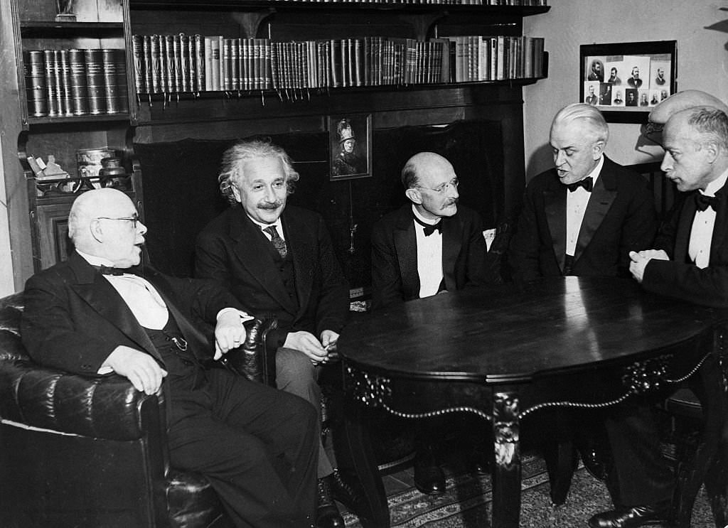 Einstein, Albert - physicist, Germany/USA *14.03.1879-18.04.1955+ - Albert Einstein visiting Max Laue in Berlin, 1928