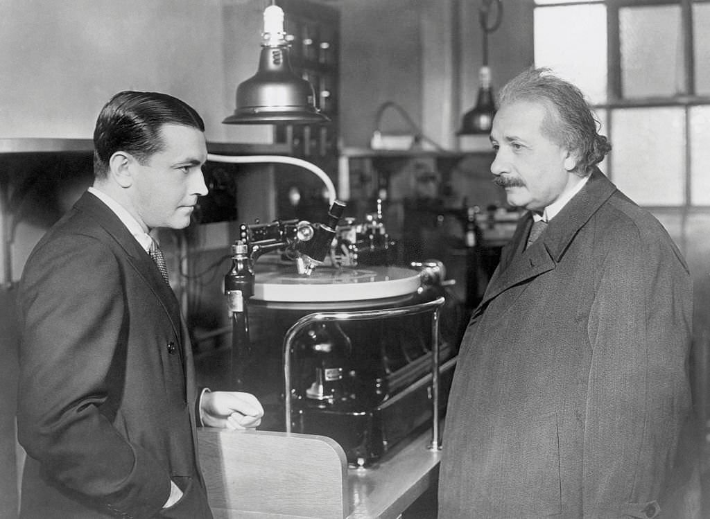 Albert Einstein with Richard Barthelmess