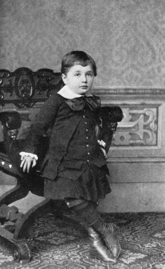 Albert Einstein as a small child, 1880s.
