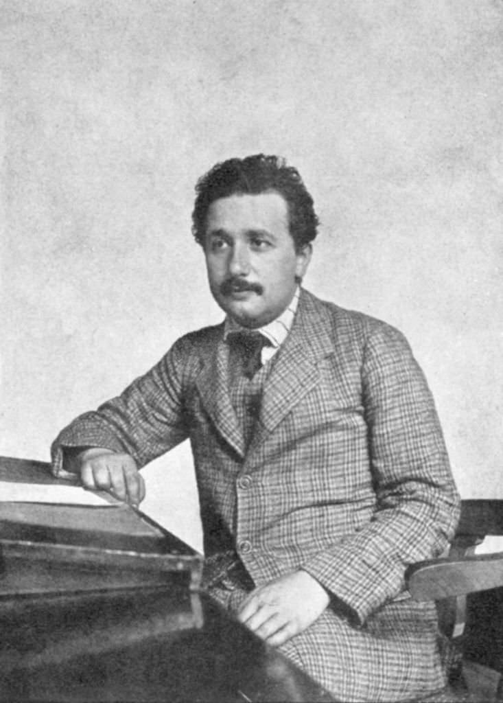 Albert Einstein in 1905...