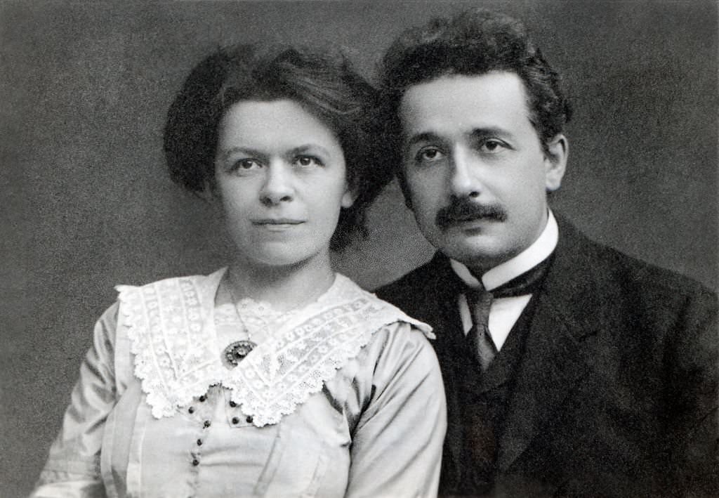 Albert Einstein with his First Wife Mileva Maric, 1912