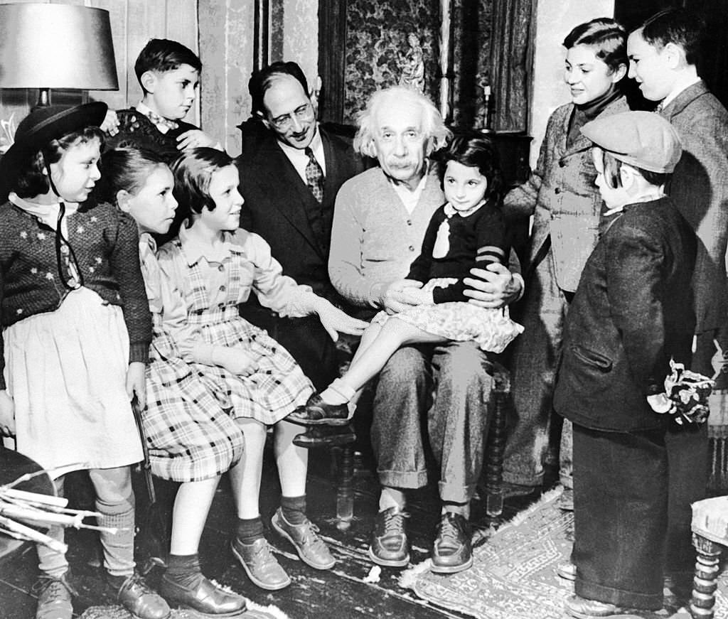 Albert Einstein on his 70nd birthday, 15 march 1949.
